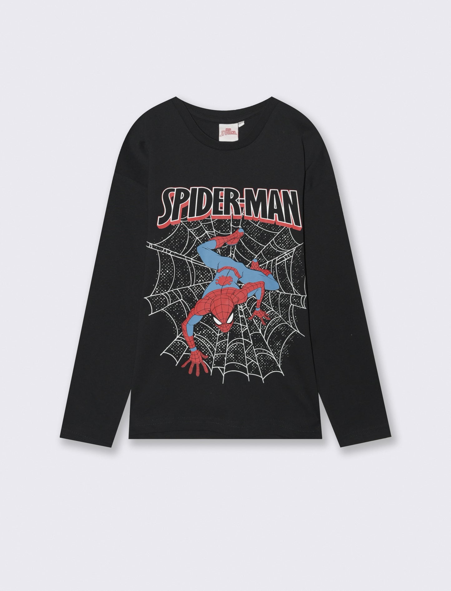 T-SHIRT   MANICA LUNGA SPIDER MAN - Nero