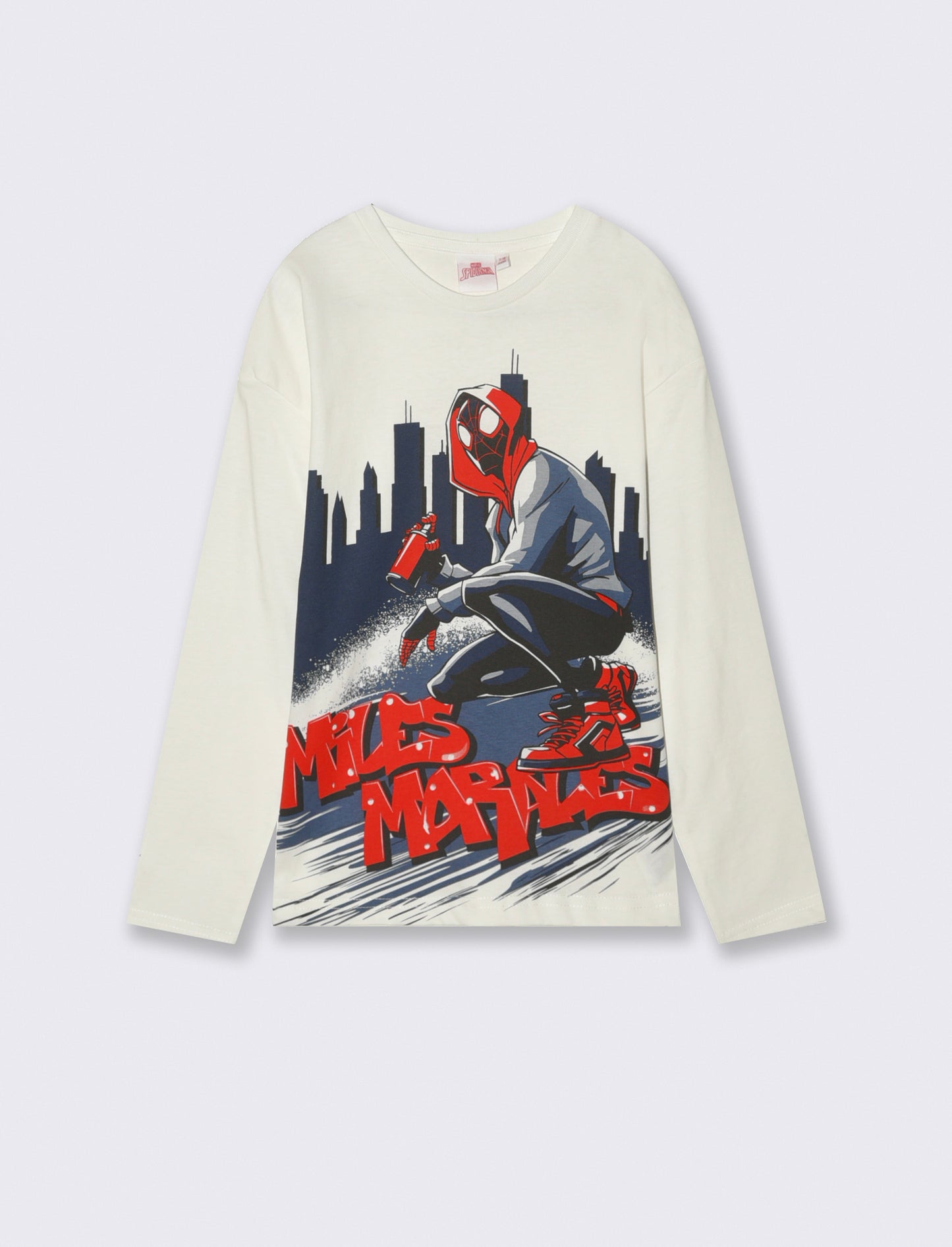 T-SHIRT   MANICA LUNGA SPIDER MAN - Bianco