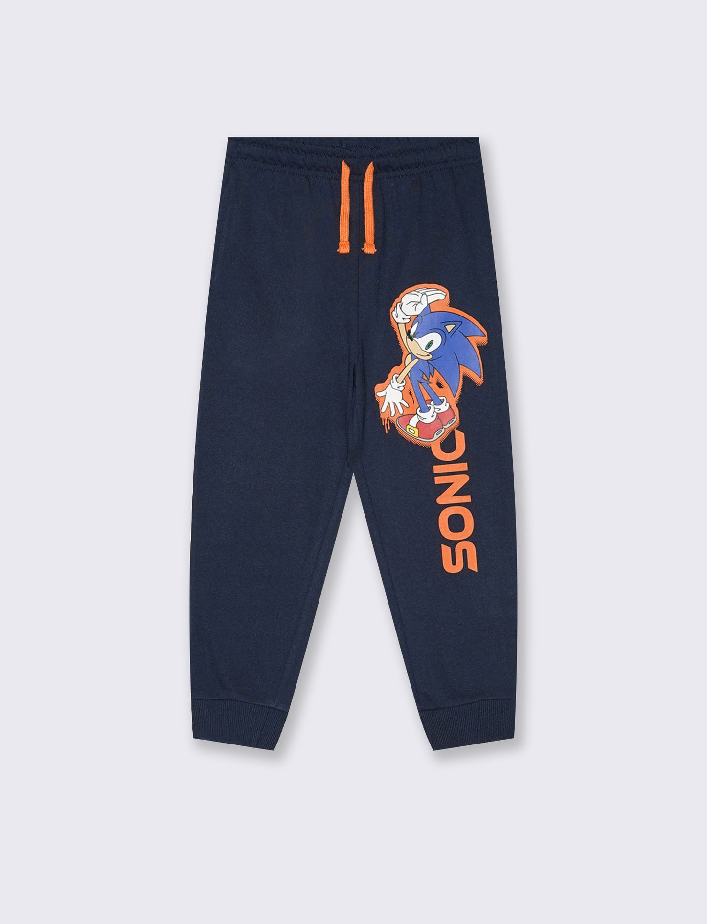 JOGGER IN FELPA SONIC - Blu