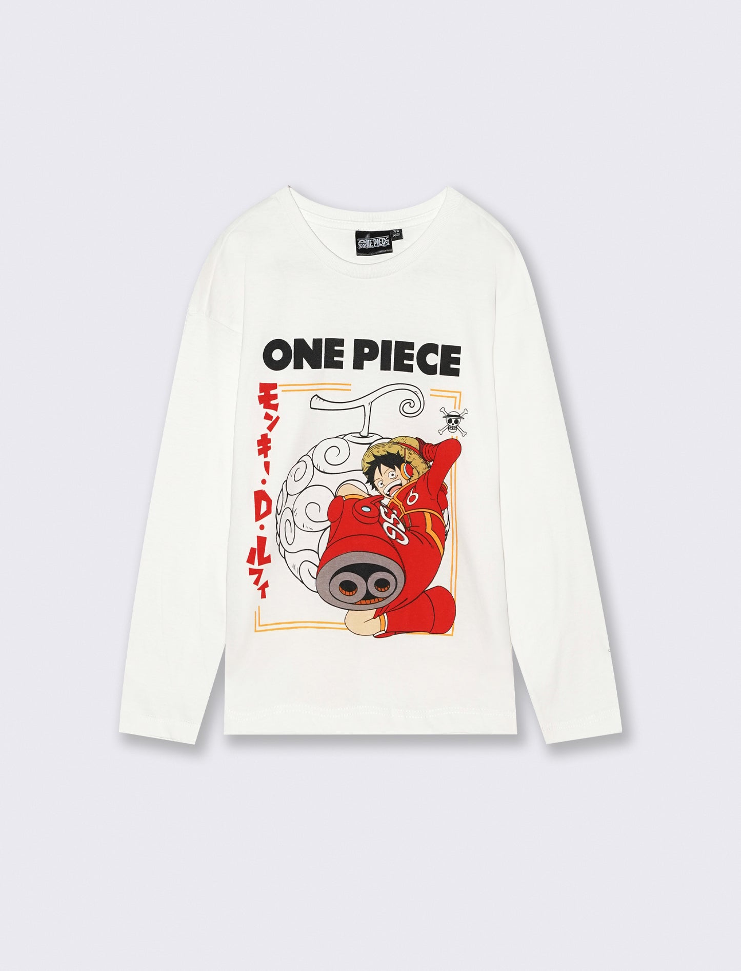 T-SHIRT   MANICA LUNGA ONE PIECE - Bianco