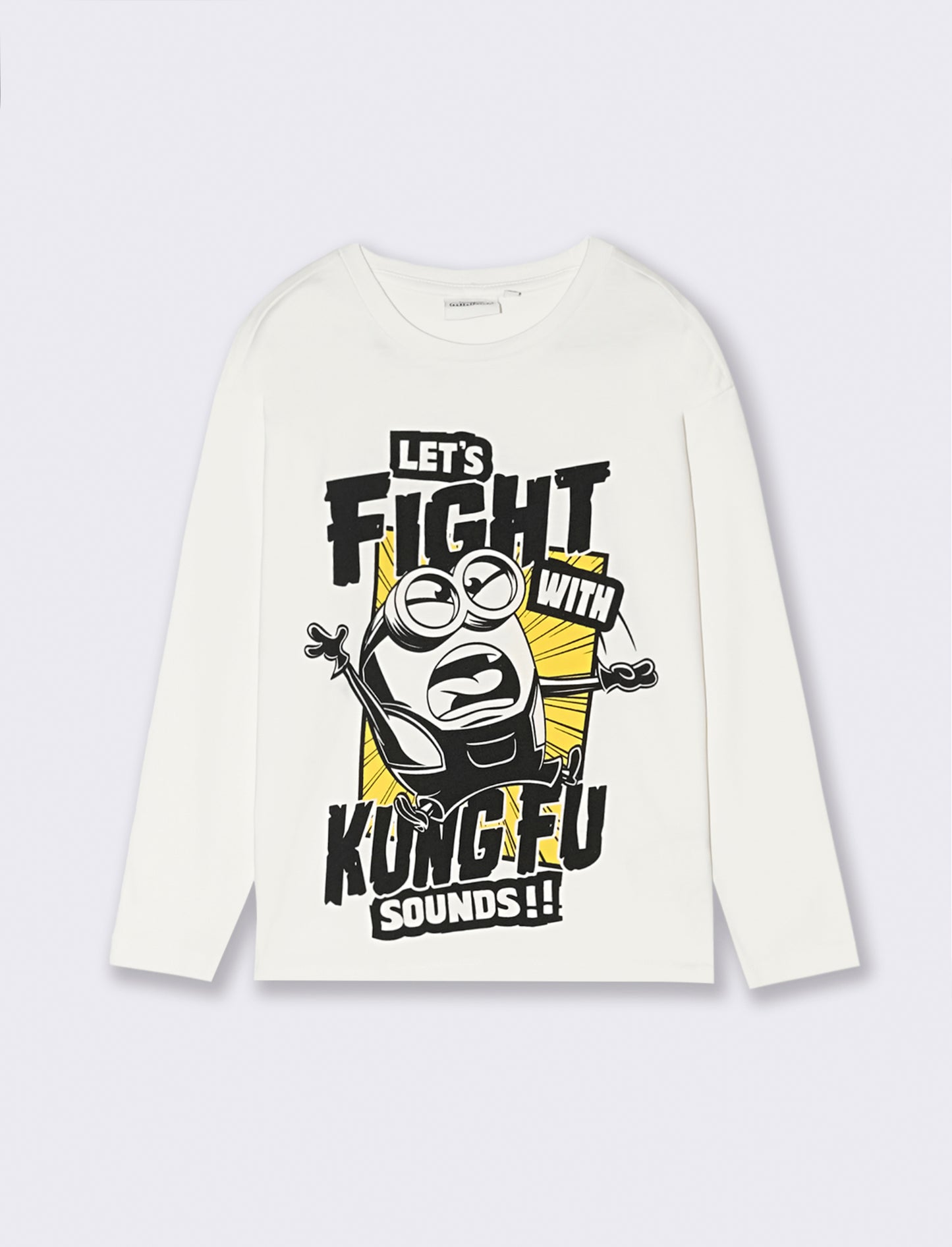 T-SHIRT   MANICA LUNGA MINIONS - Bianco
