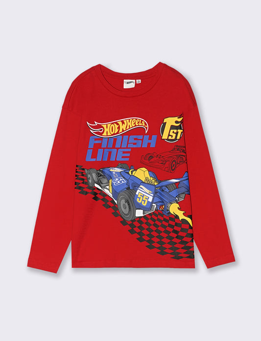 T-SHIRT MANICA LUNGA  MATTEL - Rosso