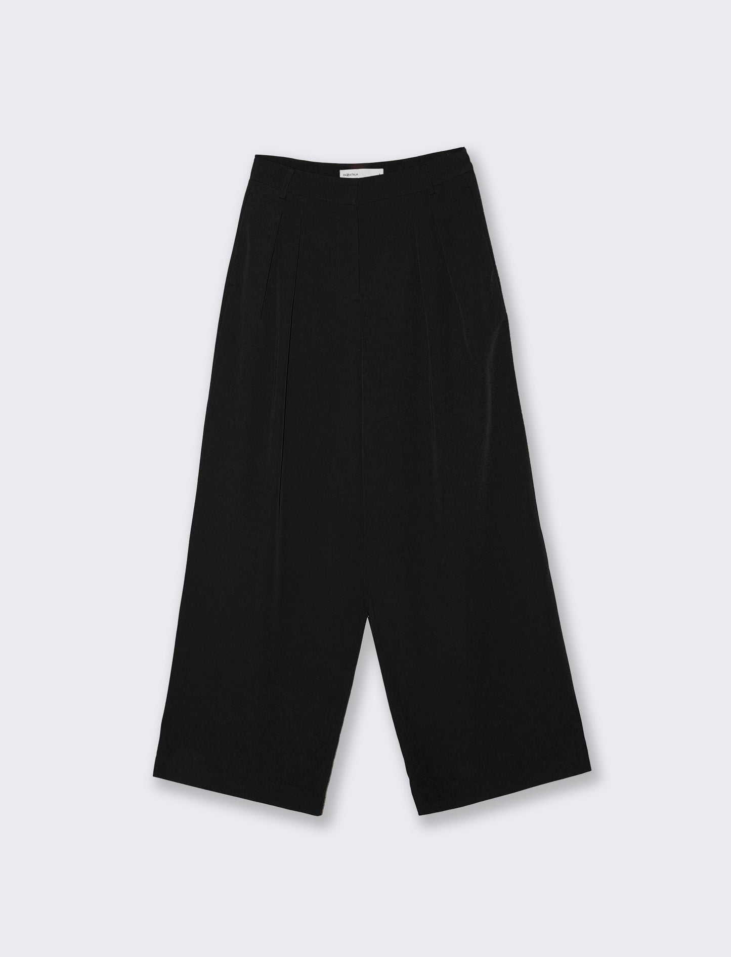Pantalone Gamba Dritta con Tasche Americane - Nero