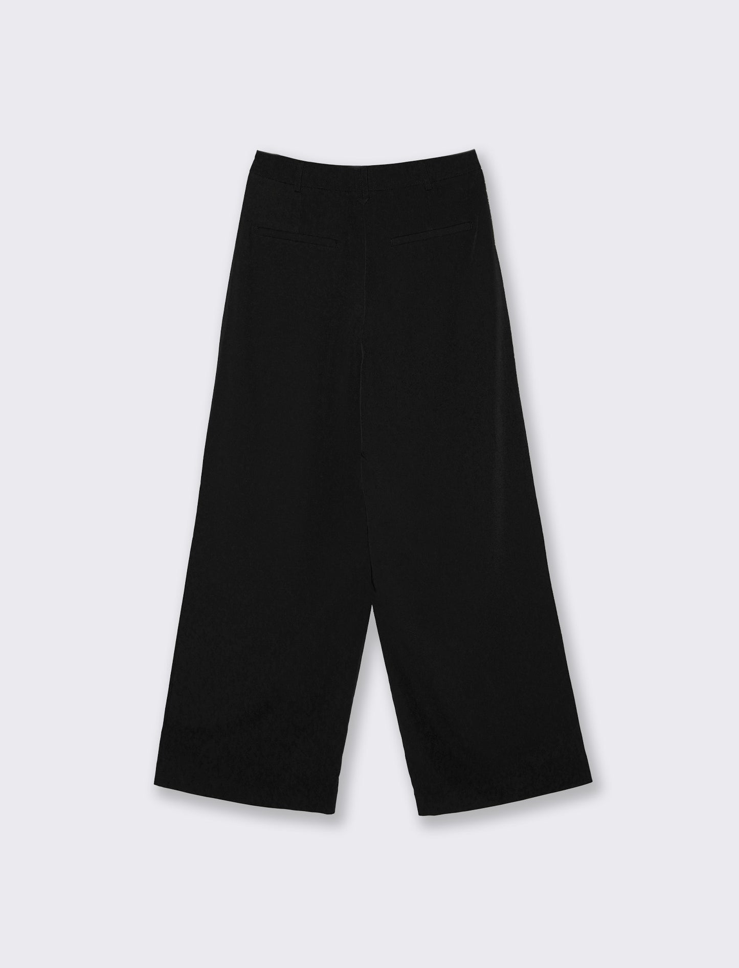 Pantalone Gamba Dritta con Tasche Americane - Nero
