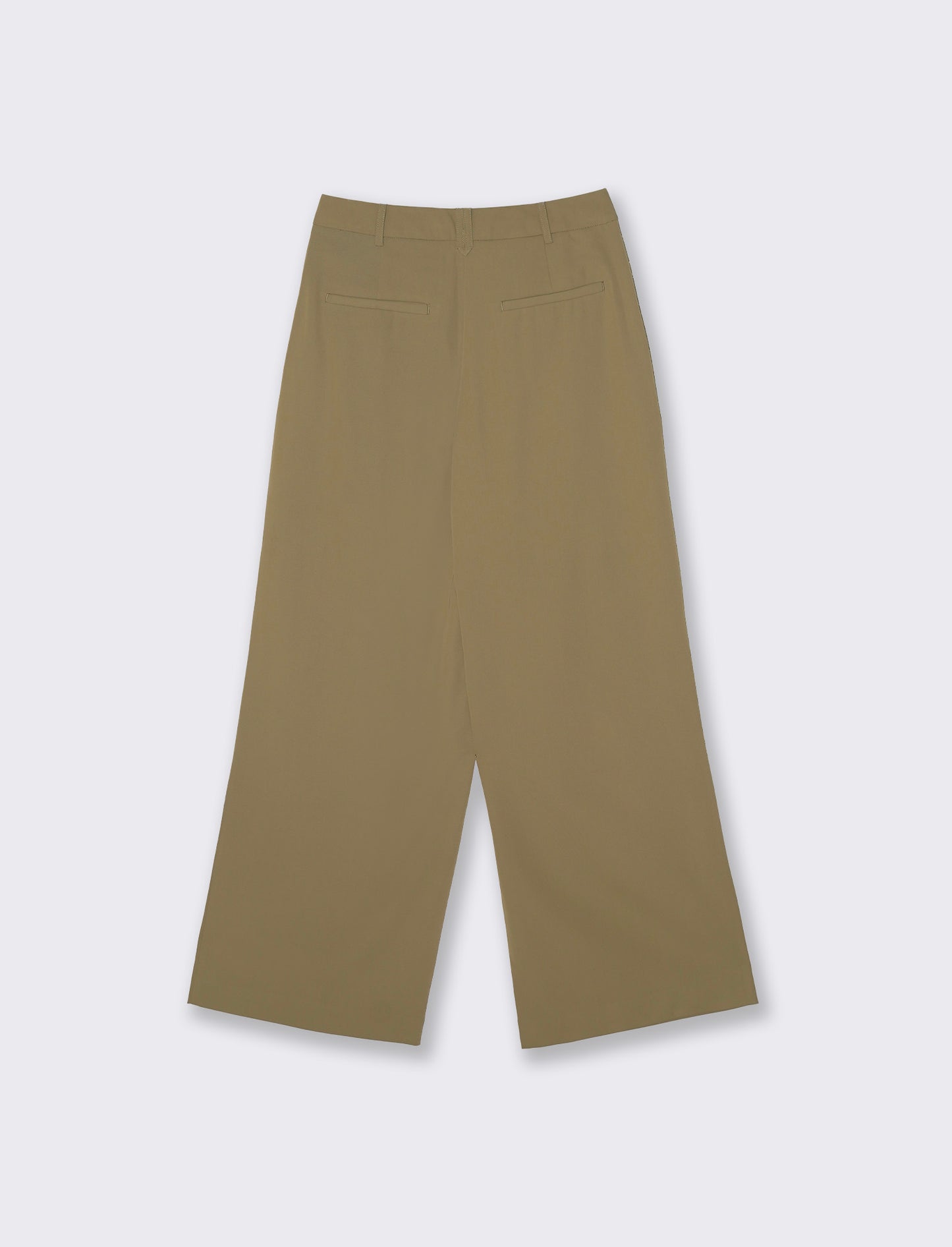 Pantalone Gamba Dritta con Tasche Americane - Beige fieno