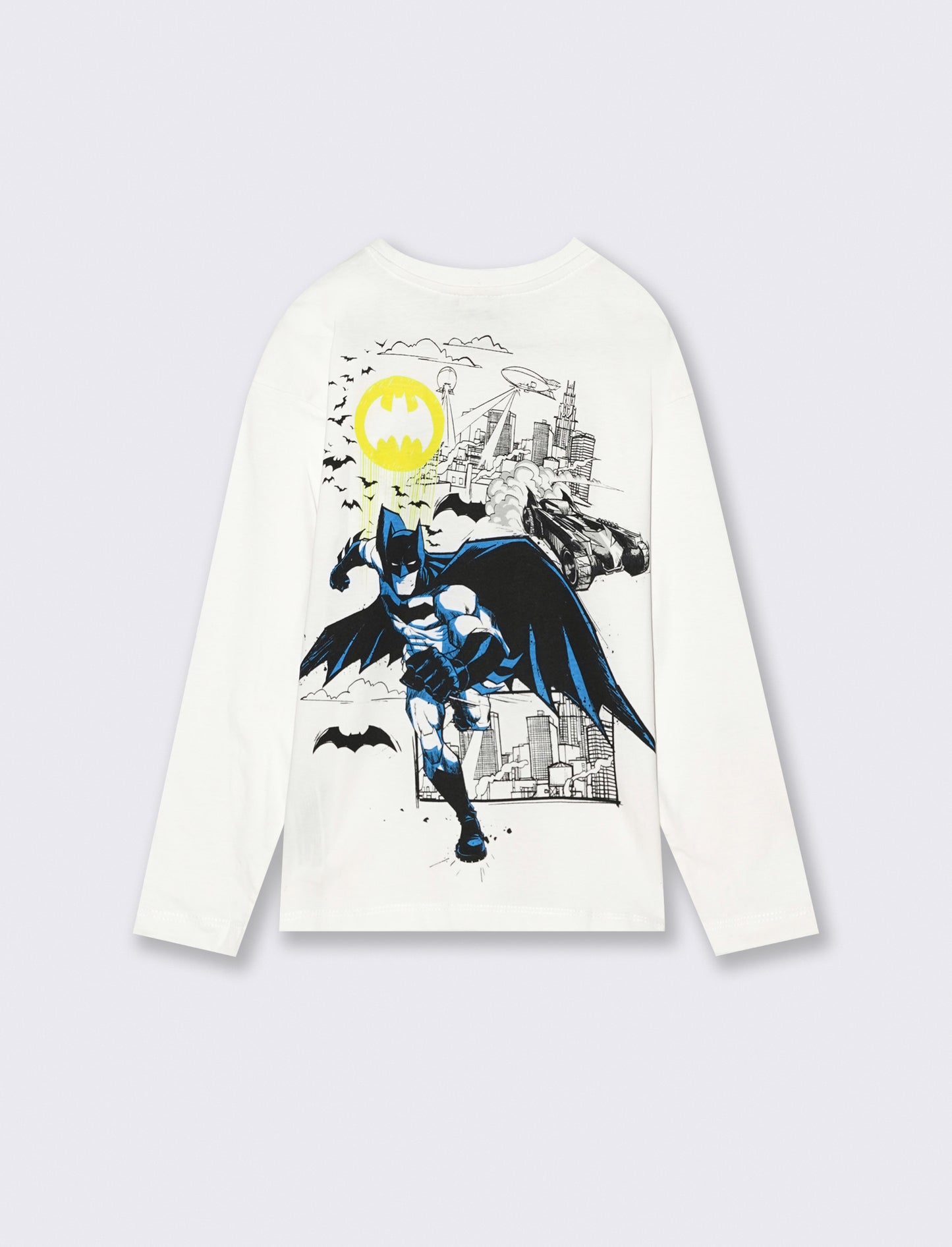 T-SHIRT GIRO COLLO  DC COMIC - Bianco