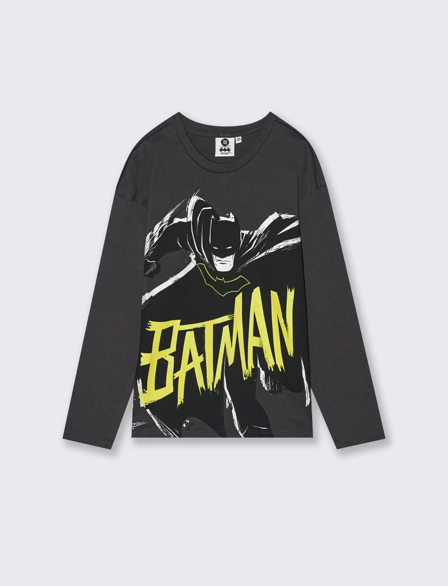 T-SHIRT GIRO COLLO  DC COMIC - Grigio piombo