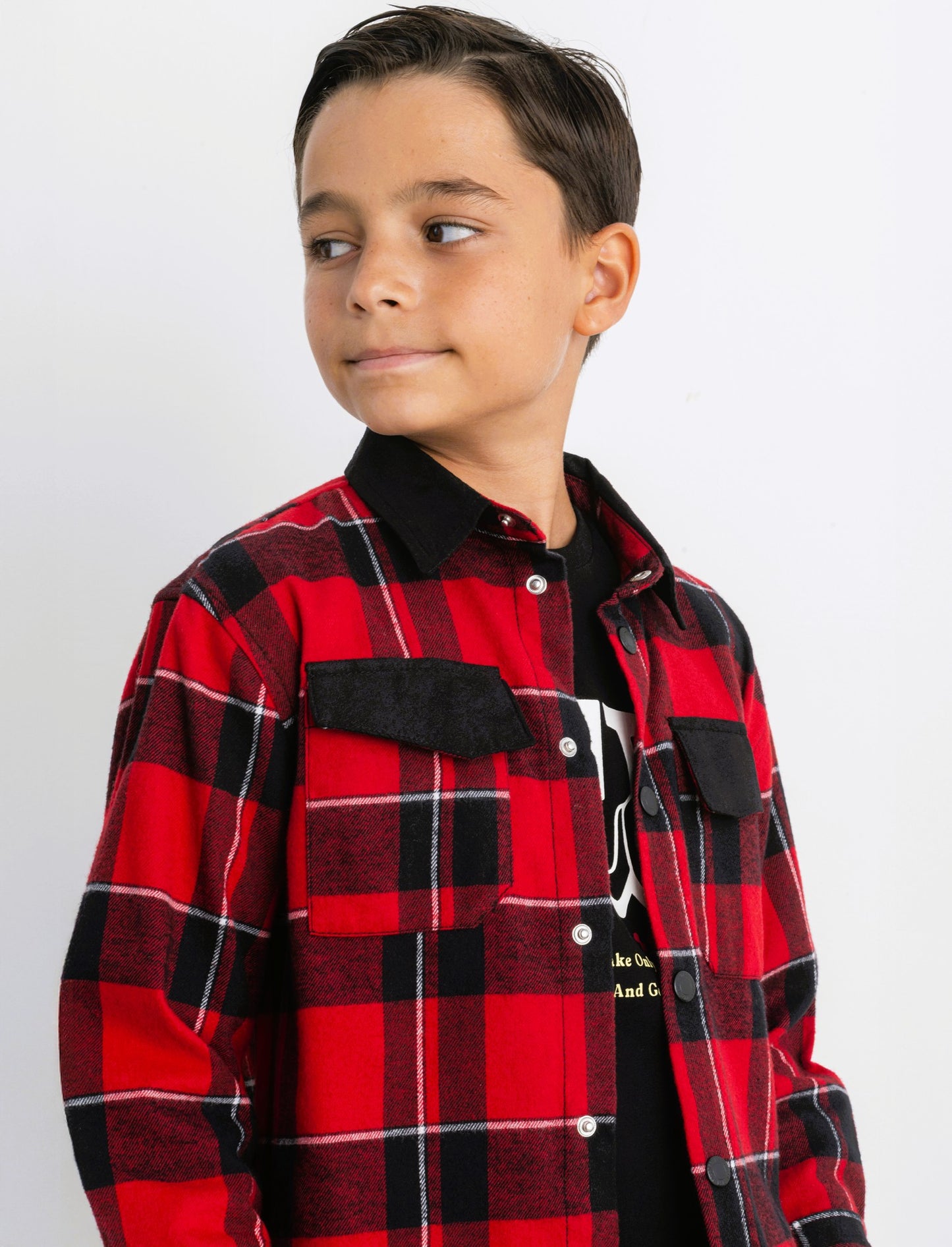 Camicia in flanella - Rosso
