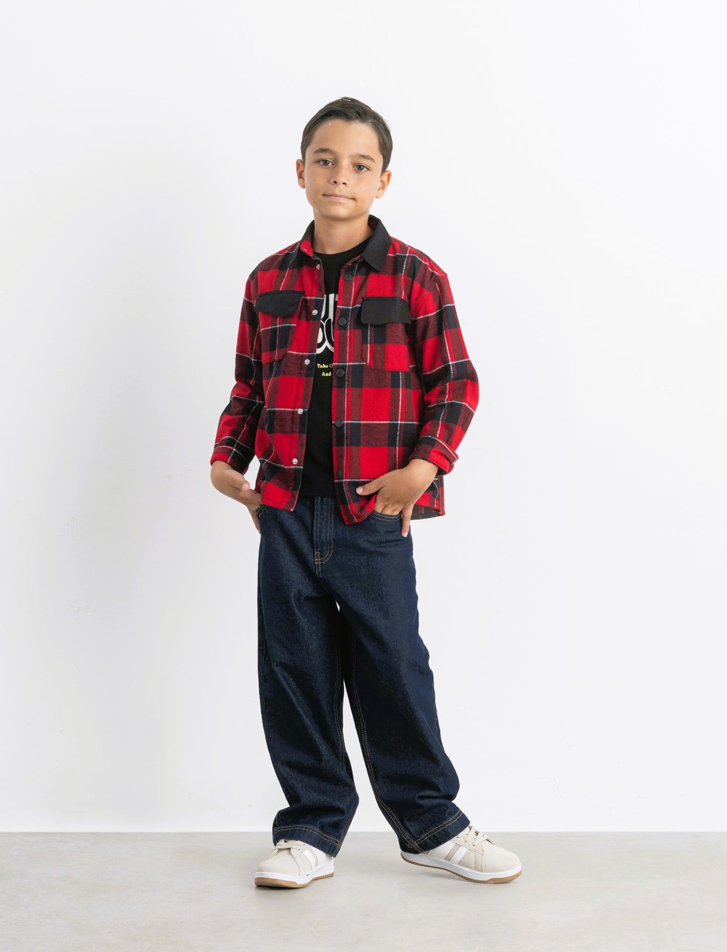 Camicia in flanella - Rosso