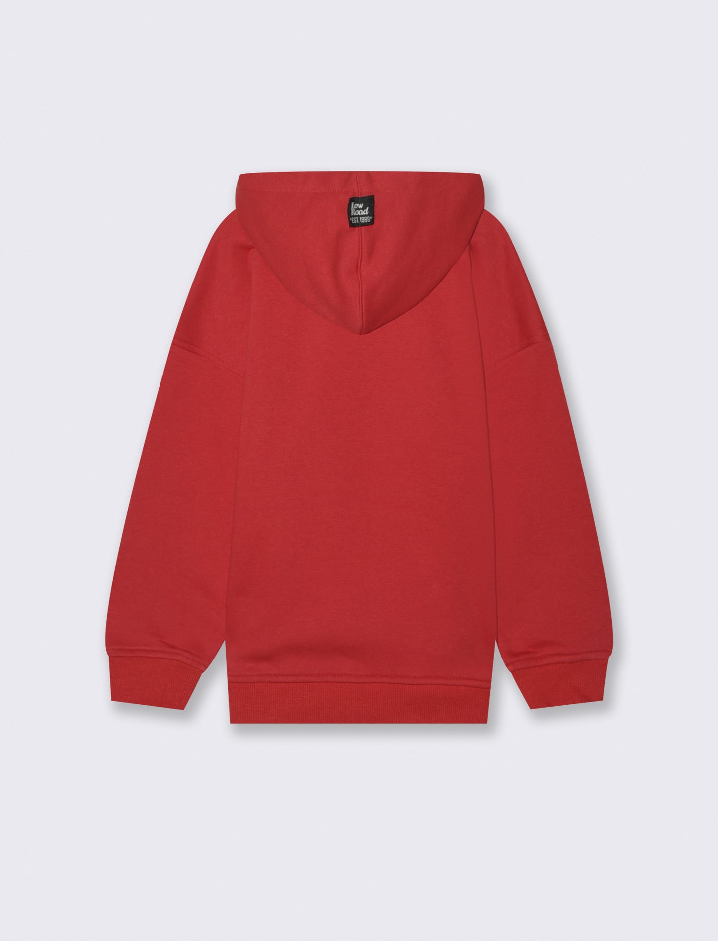 FELPA CON CAPPUCCIO - Rosso