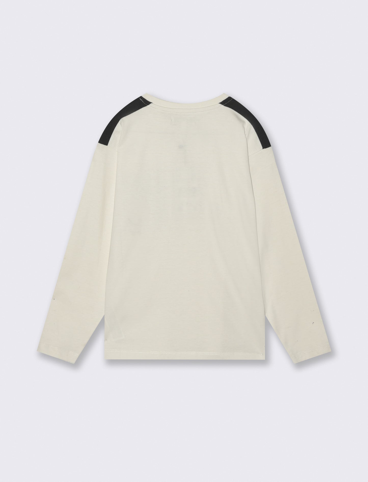 T-shit con taschino stampato. - Bianco latte