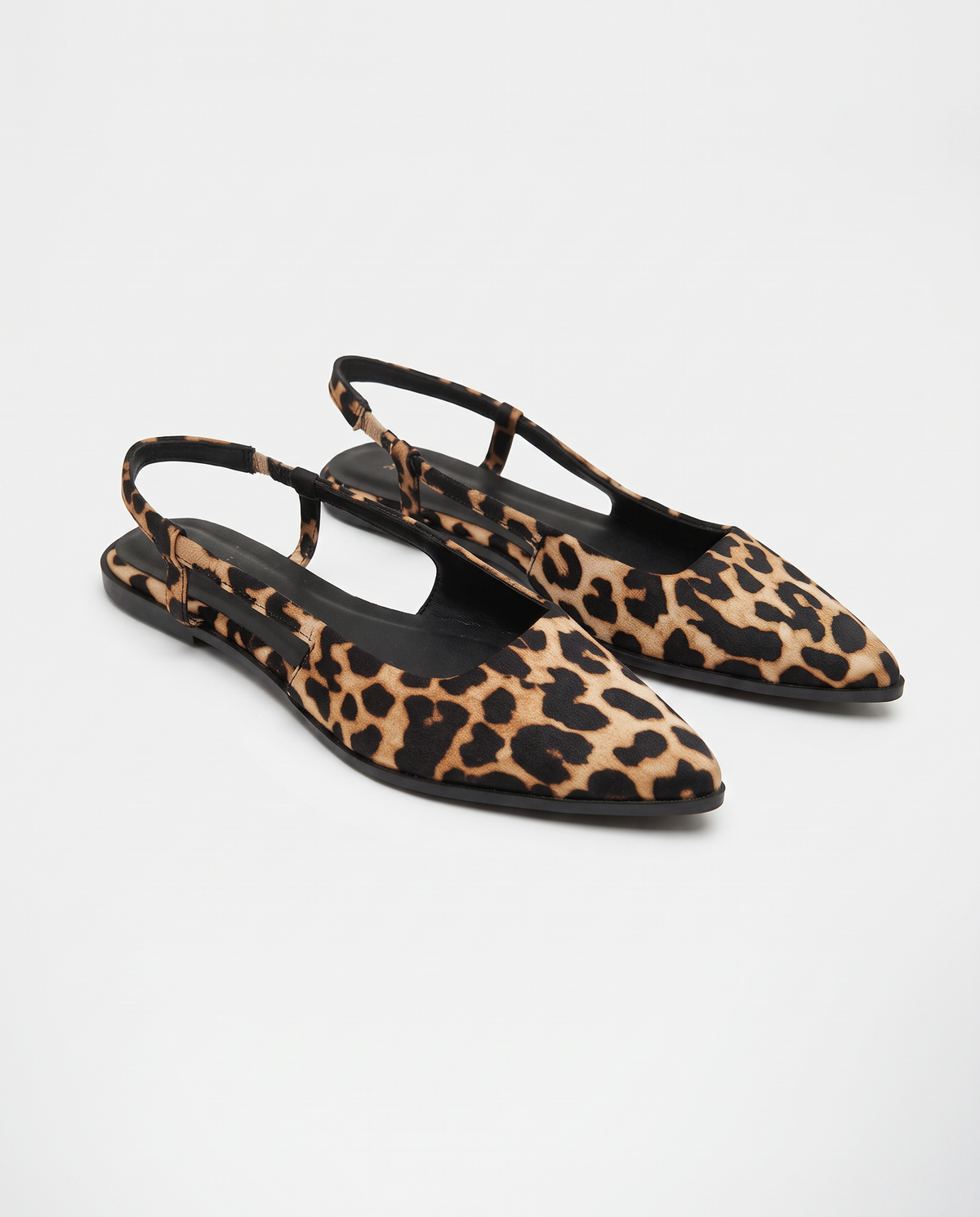 Slingback in raso  da donna. - Maculato