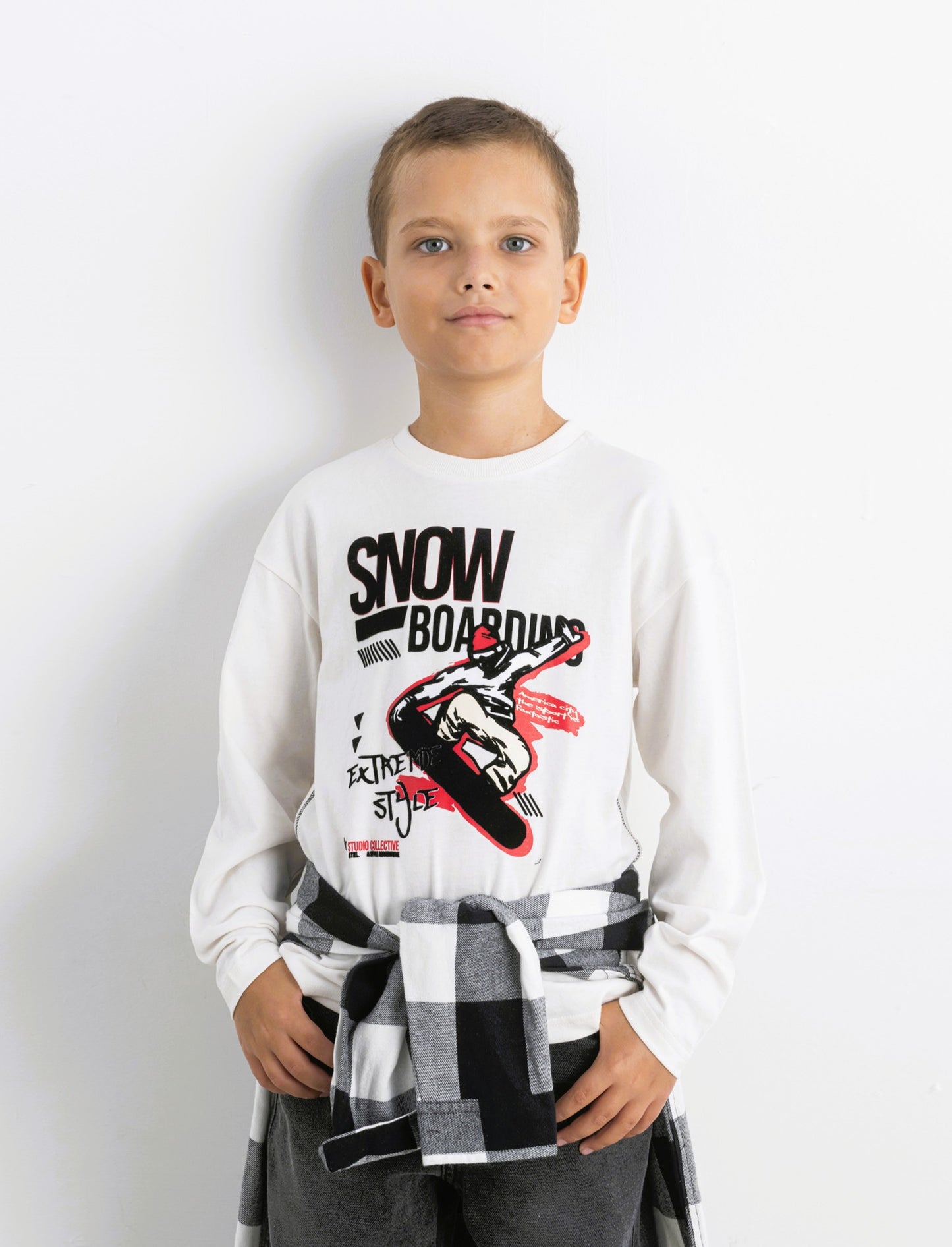 T-SHIRT MANICA LUNGA - Bianco latte