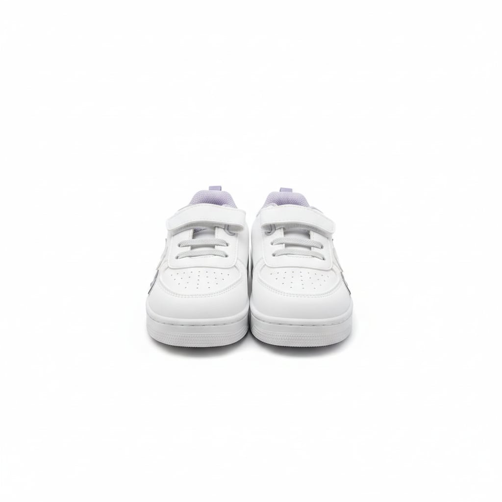 Sneakers con farfalle 3D da bambina. - Bianco
