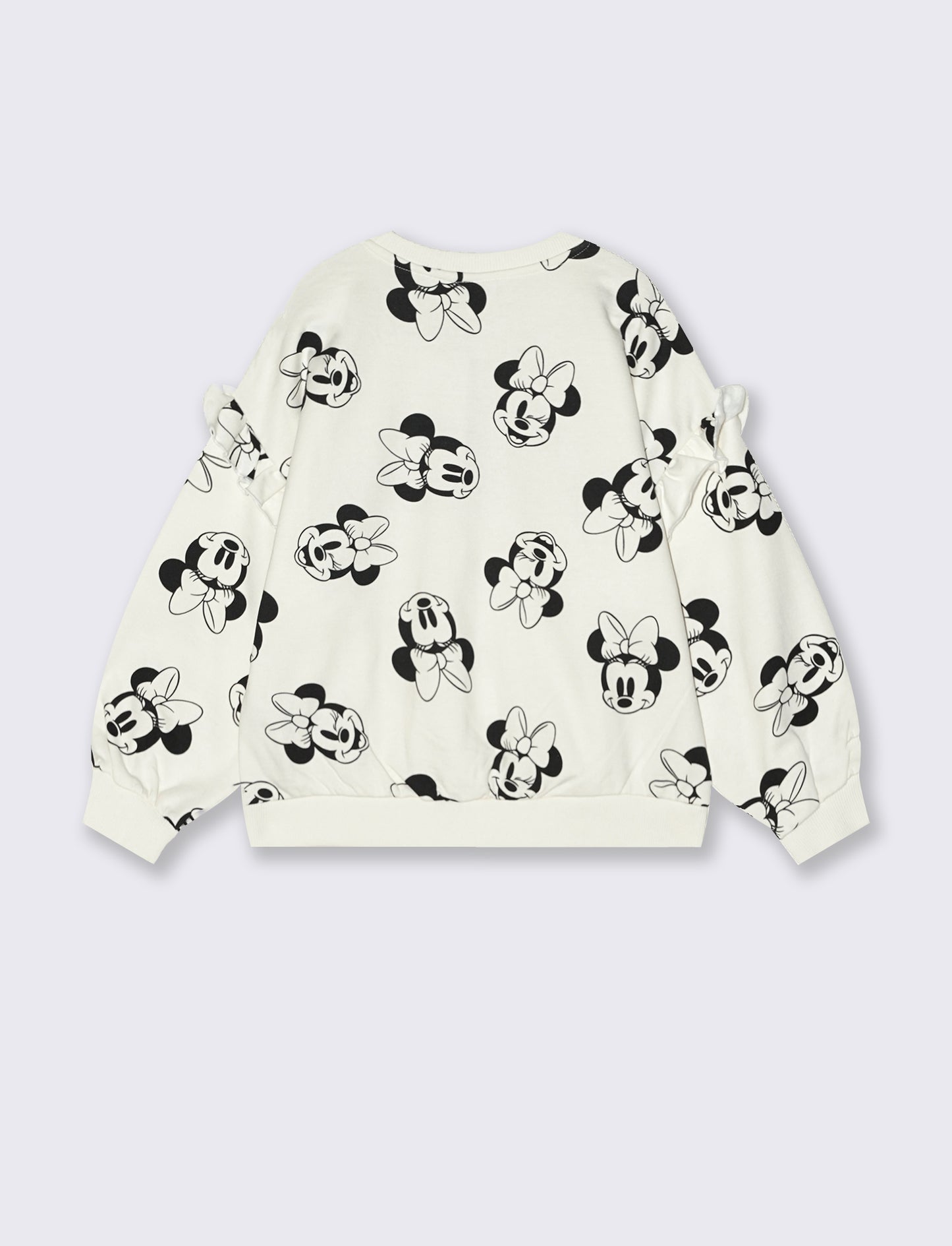 Felpa manica lunga in policotone riciclato tema Disney Minnie. - Fantasia