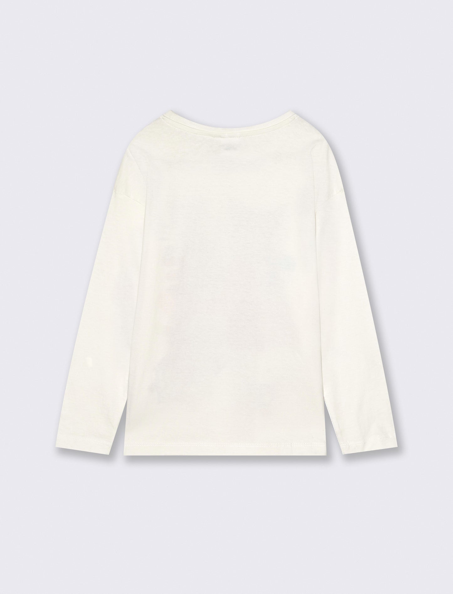 T-shirt manica lunga in cotone con stampa Hello Kitty and friends - Bianco
