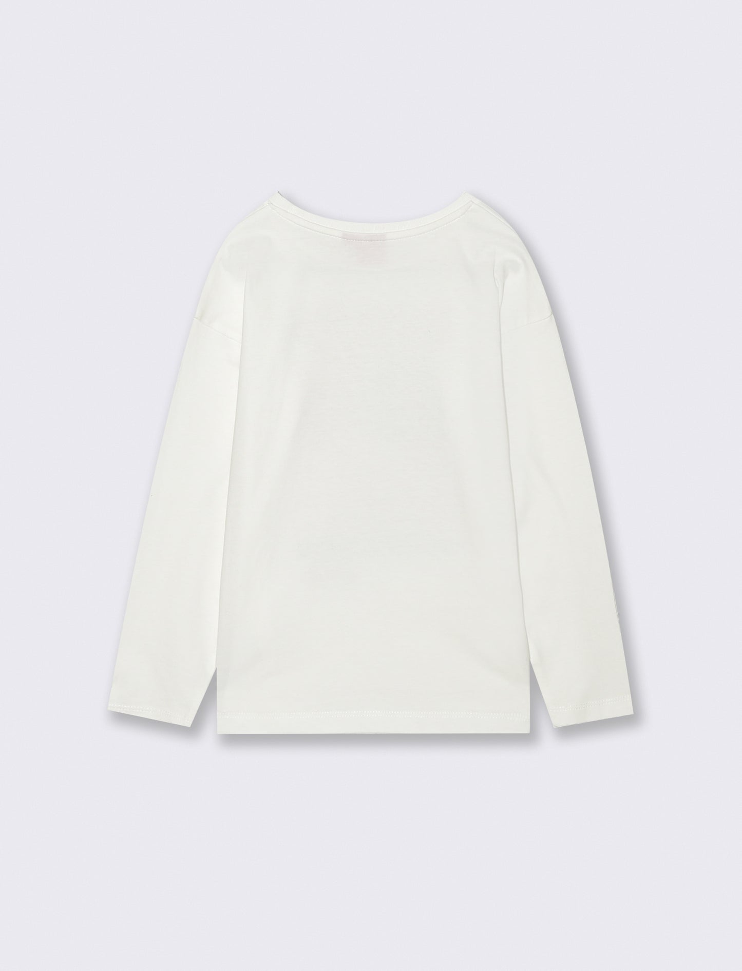 T-shirt manica lunga in cotone con stampa Barbie - Bianco