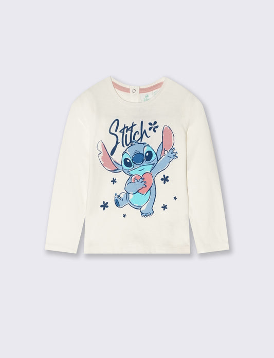 Maglietta Stitch - Bianco