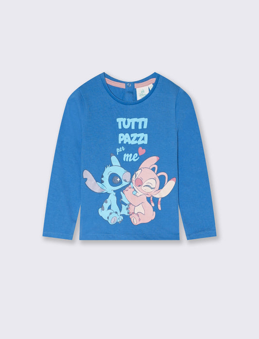Maglietta Stitch - Azzurro