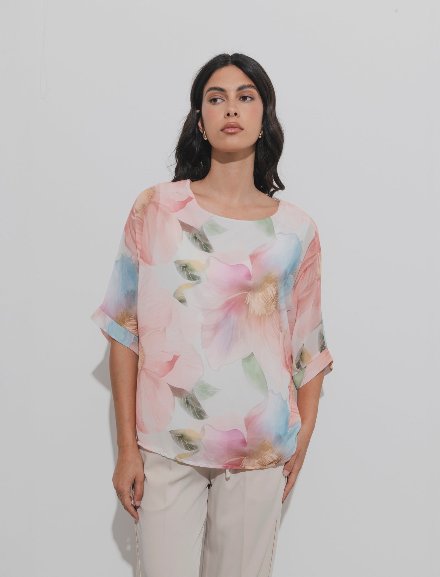 Casacca stampata da donna - Rosa