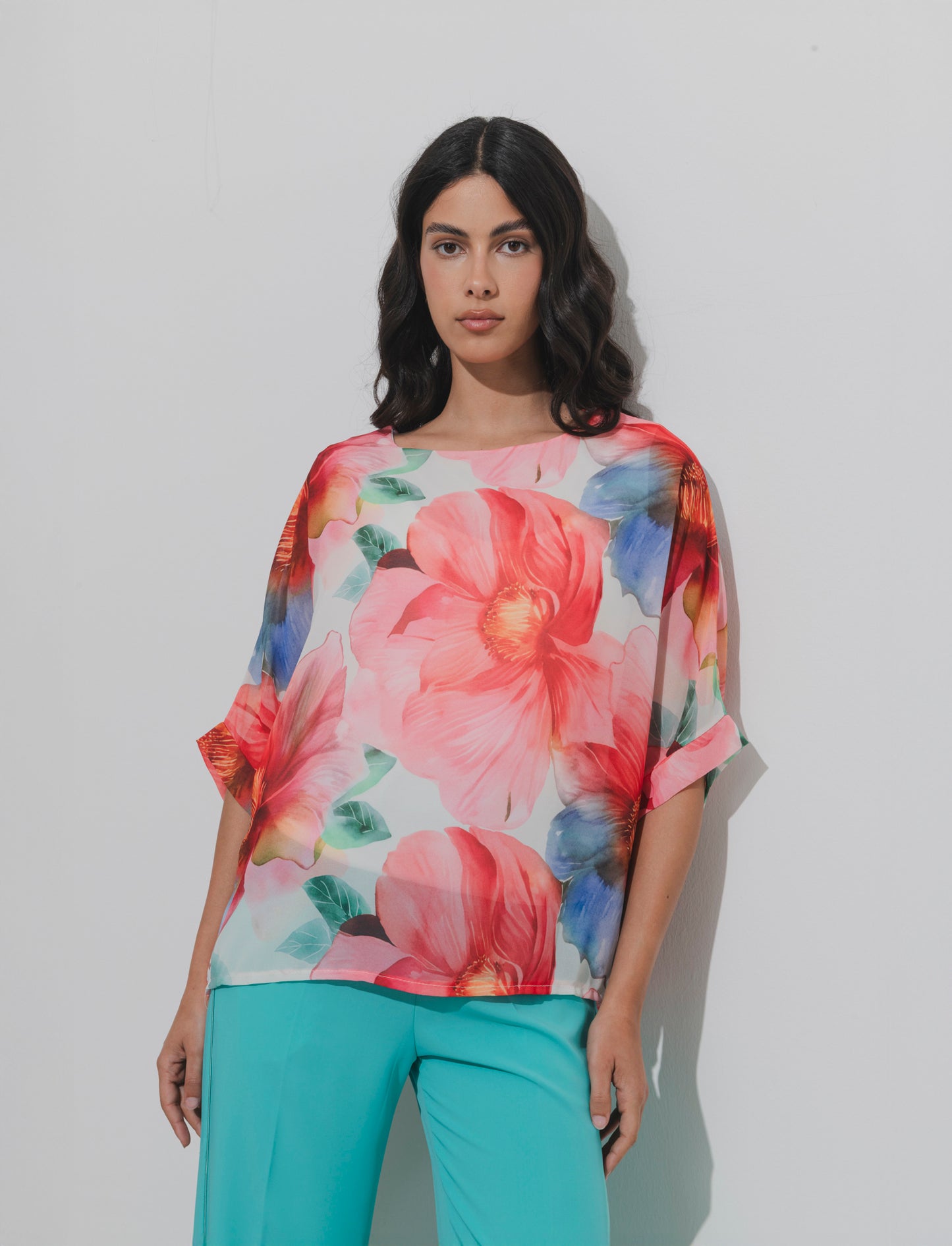 Casacca stampata da donna - Rosso