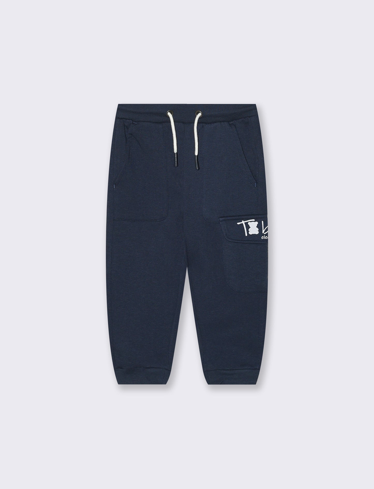 Jogger in felpa con tasche - Blu