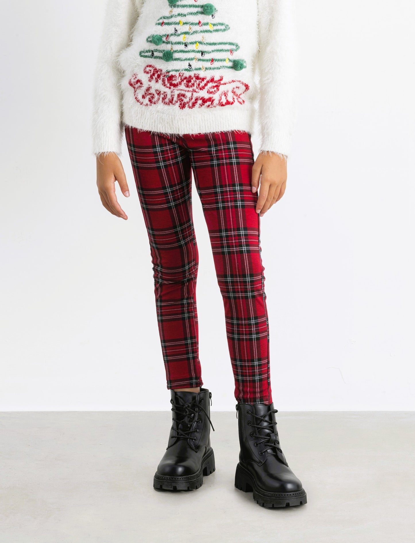Leggings  da bambina quadri - Fantasia