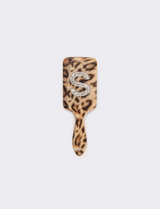 Spazzola leopardata con lettera donna - var 1