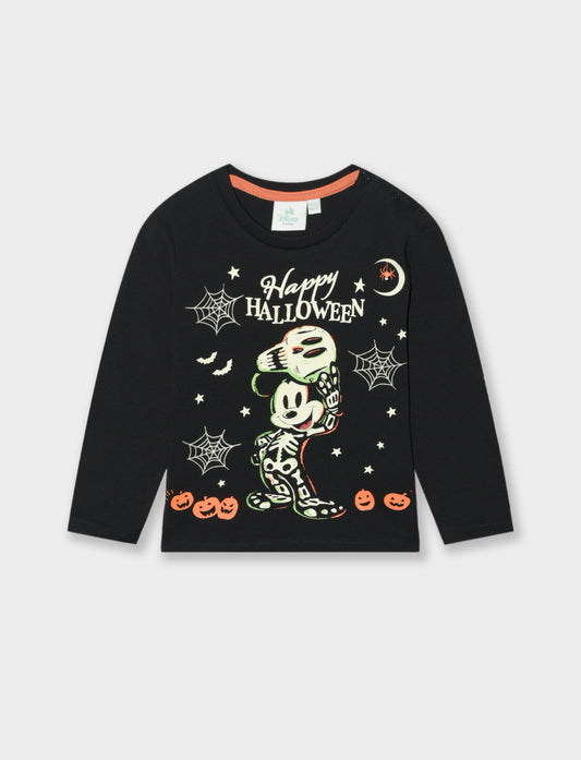 Maglietta Halloween Mickey Mouse - Nero