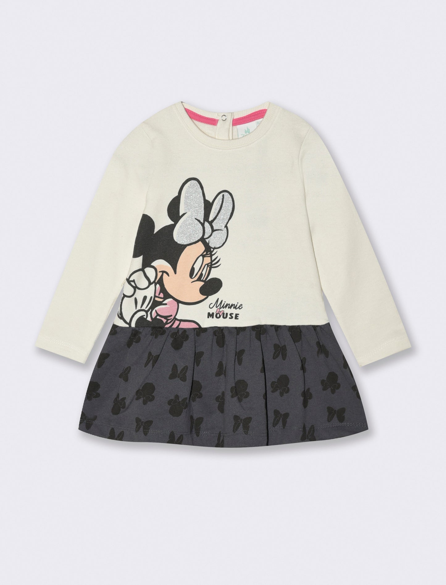 Abito in felpa personaggio Minnie - Bianco