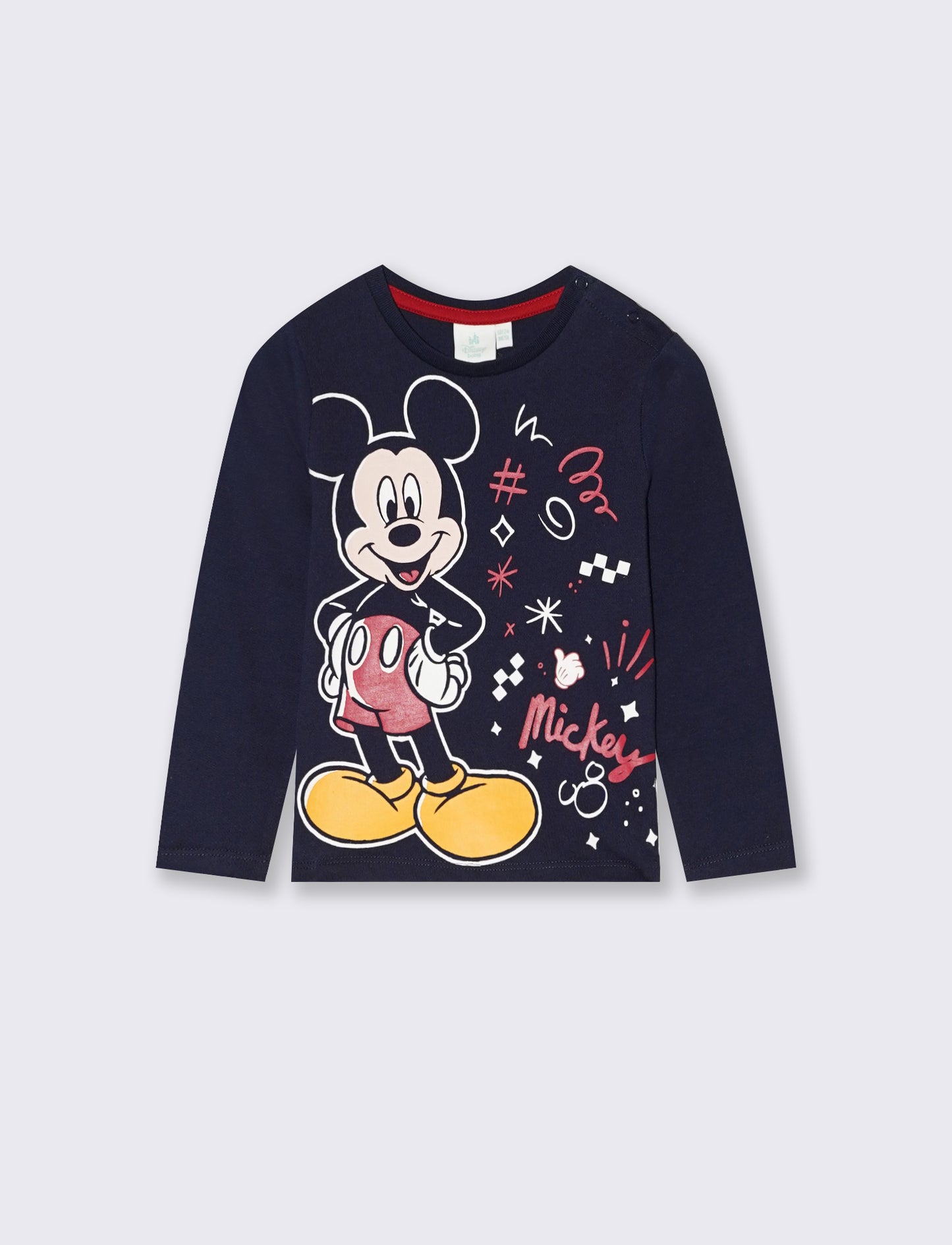 Maglietta con stampa Topolino - Blu