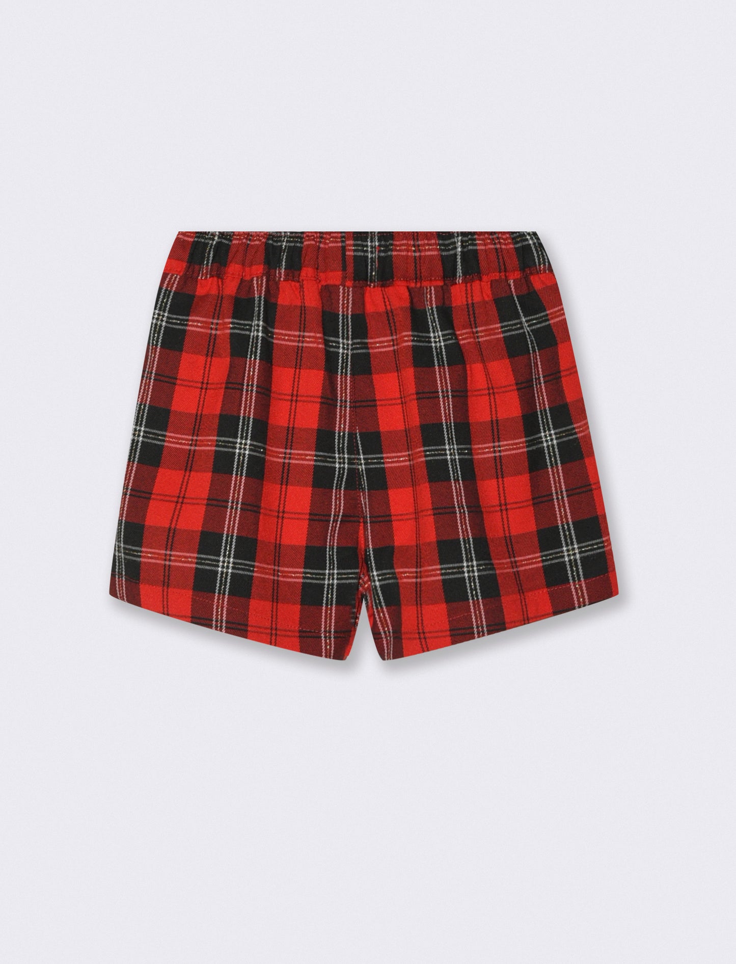 Pantaloncini tartan - Rosso