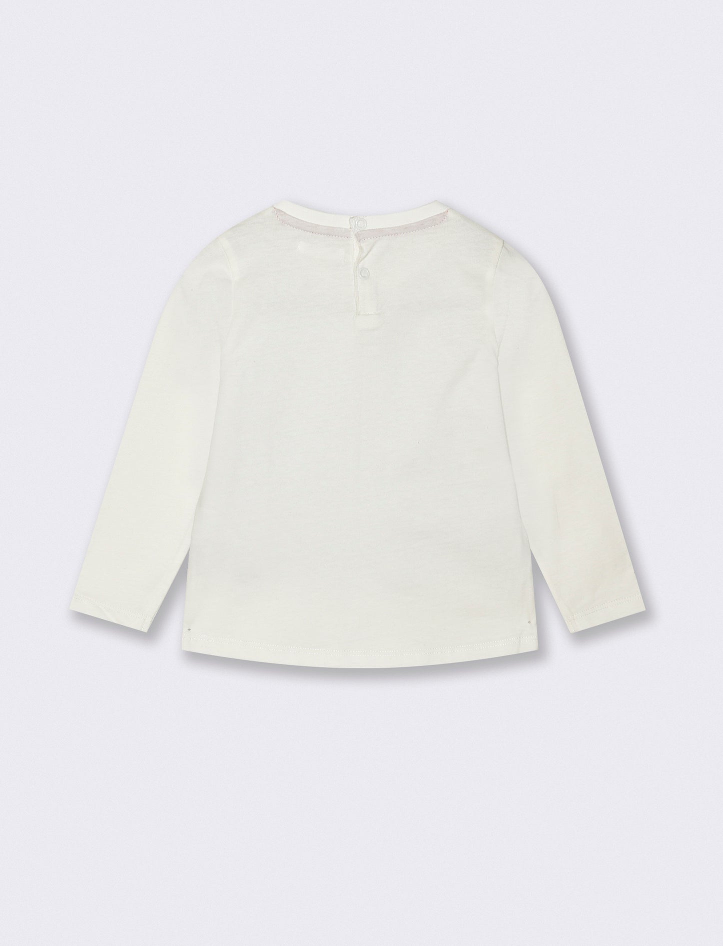 T shirt con gilet - Bianco latte