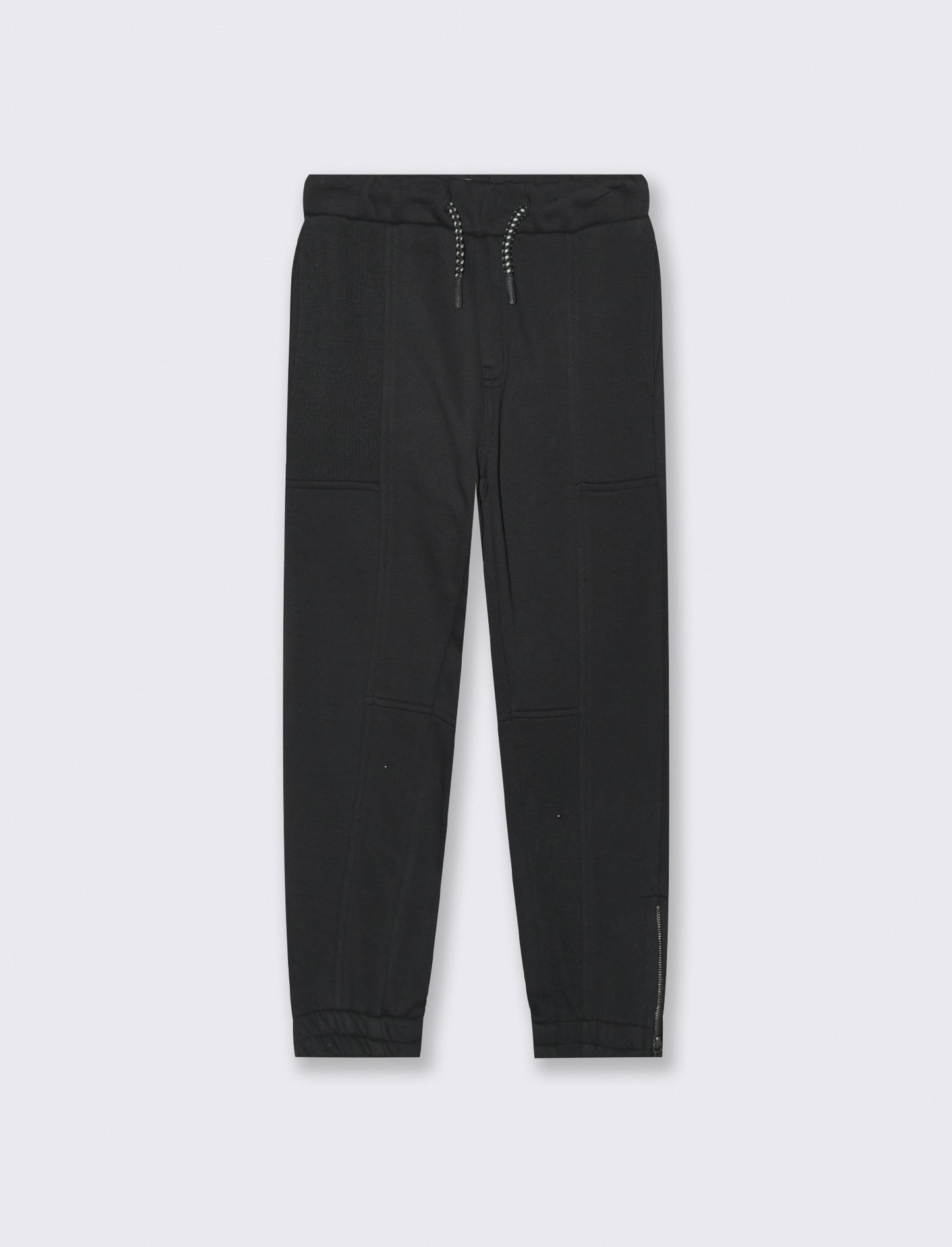 JOGGER CON TAGLI - Nero