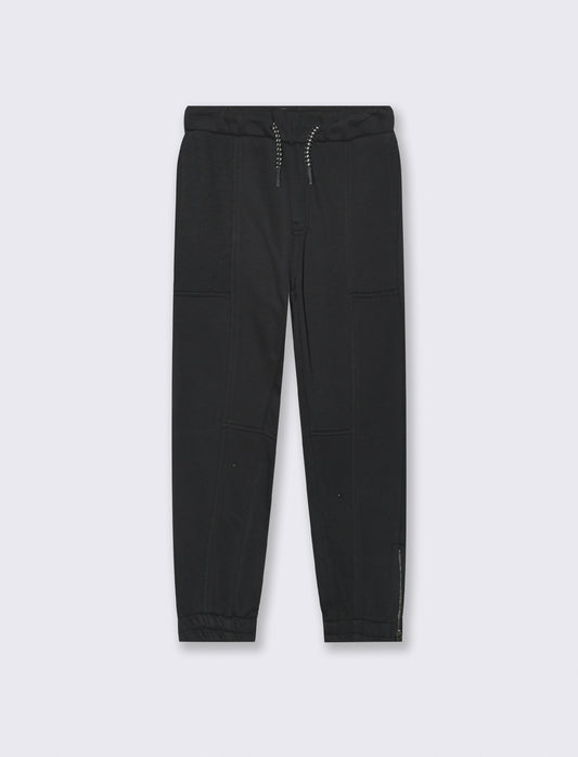 JOGGER CON TAGLI - Nero