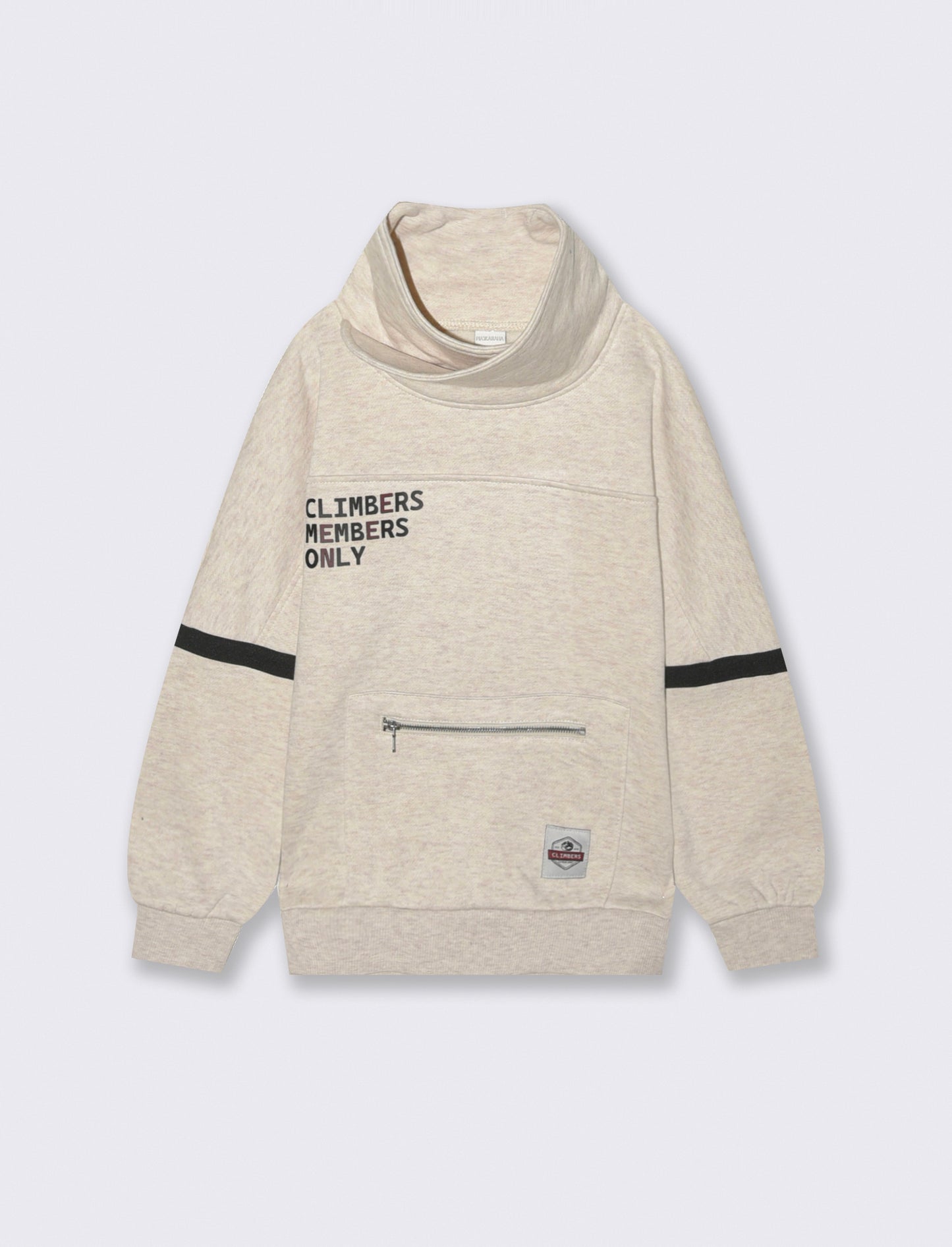 FELPA COLLO ALTO - Beige
