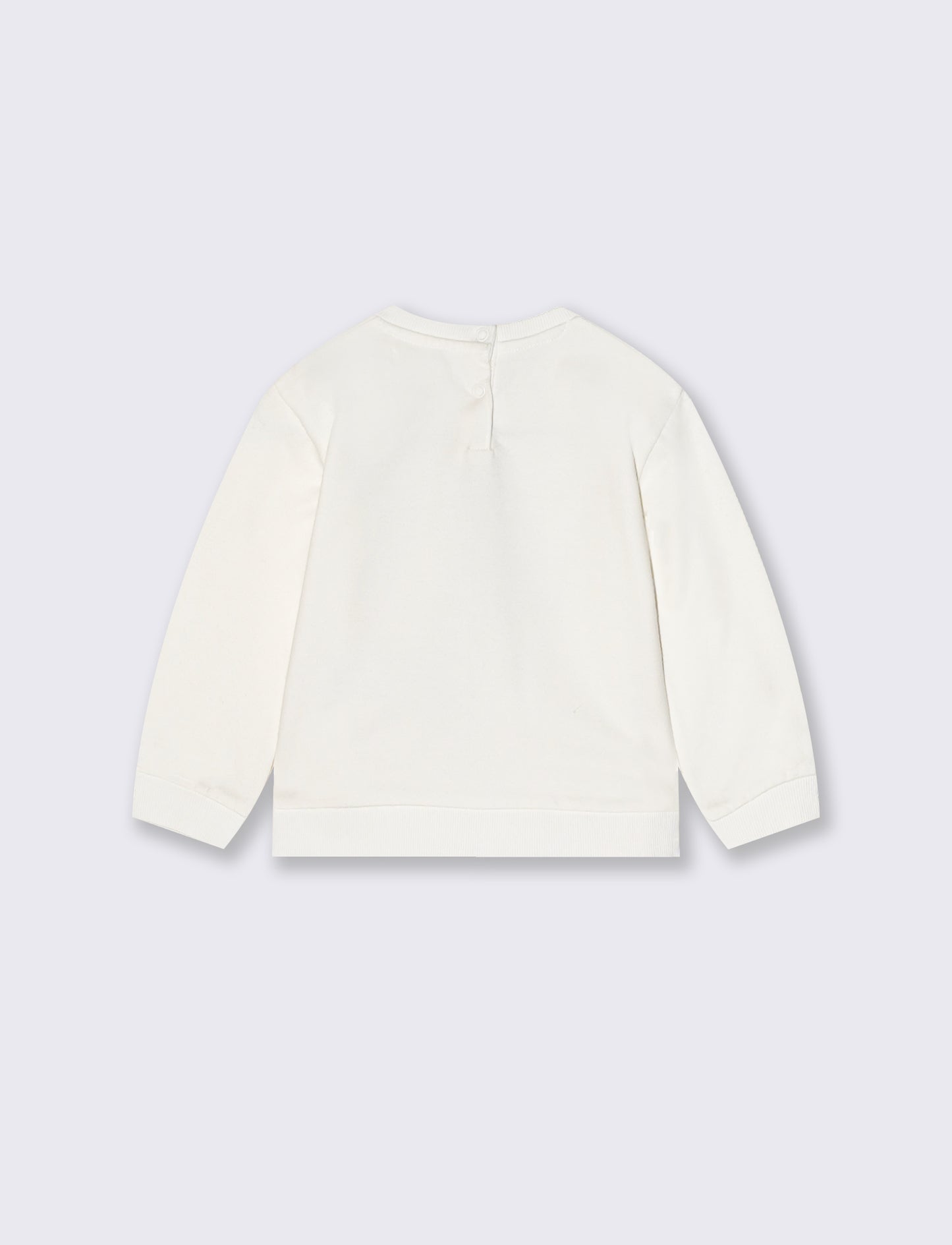 Felpa con applicazioni - Bianco latte