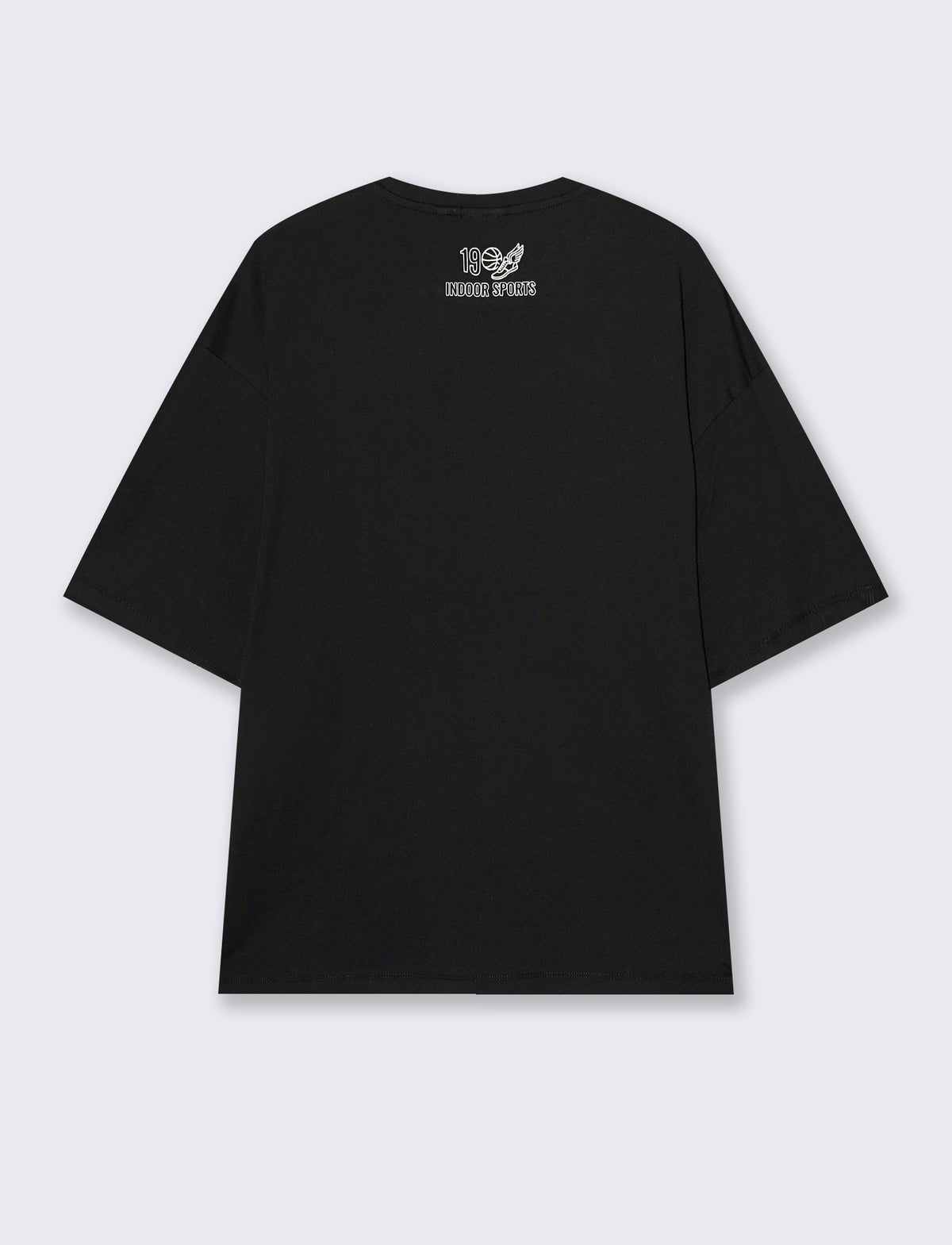T-SHIRT IN COTONE CON STAMPE BOXY FIT - Nero