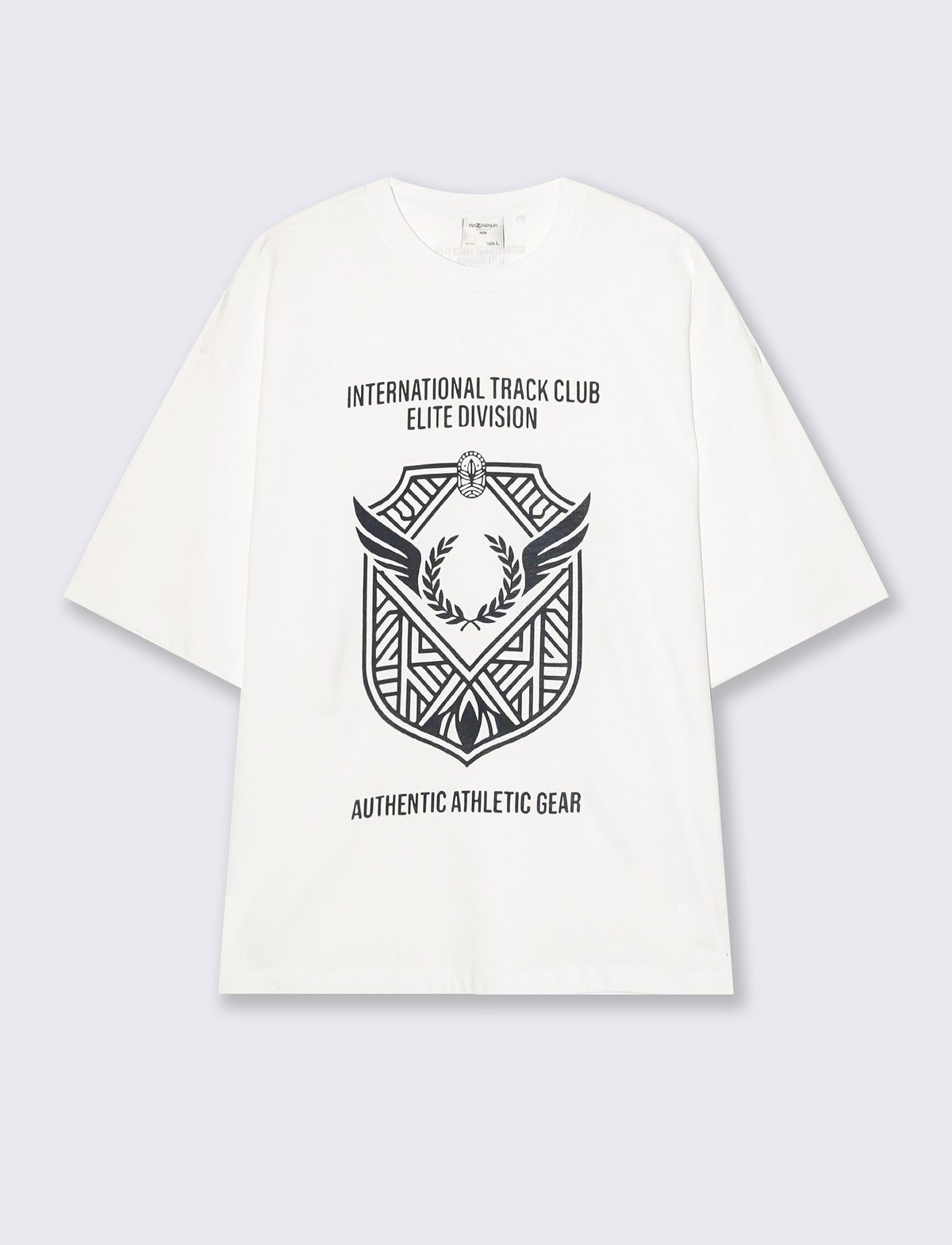 T-SHIRT IN COTONE CON STAMPE BOXY FIT - Bianco