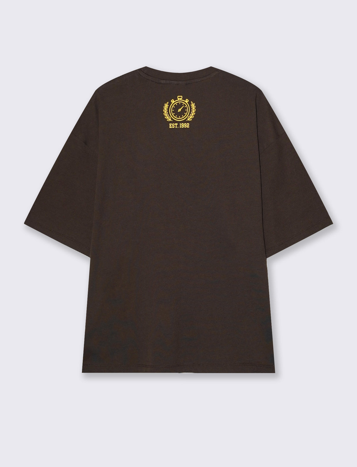 T-SHIRT IN COTONE CON STAMPE BOXY FIT - Moro