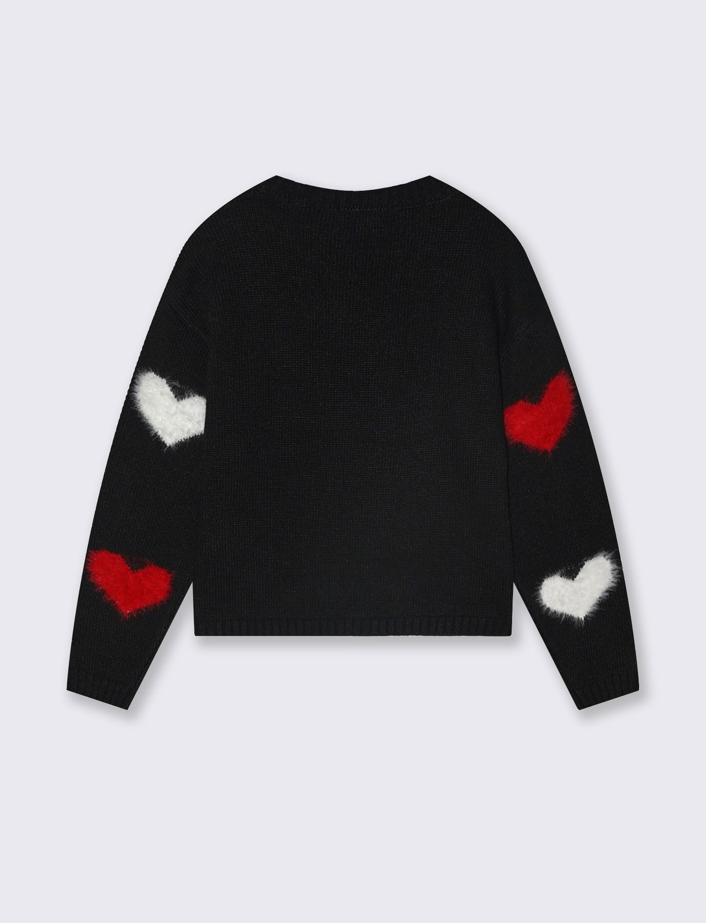 Maglia con cuori - Nero