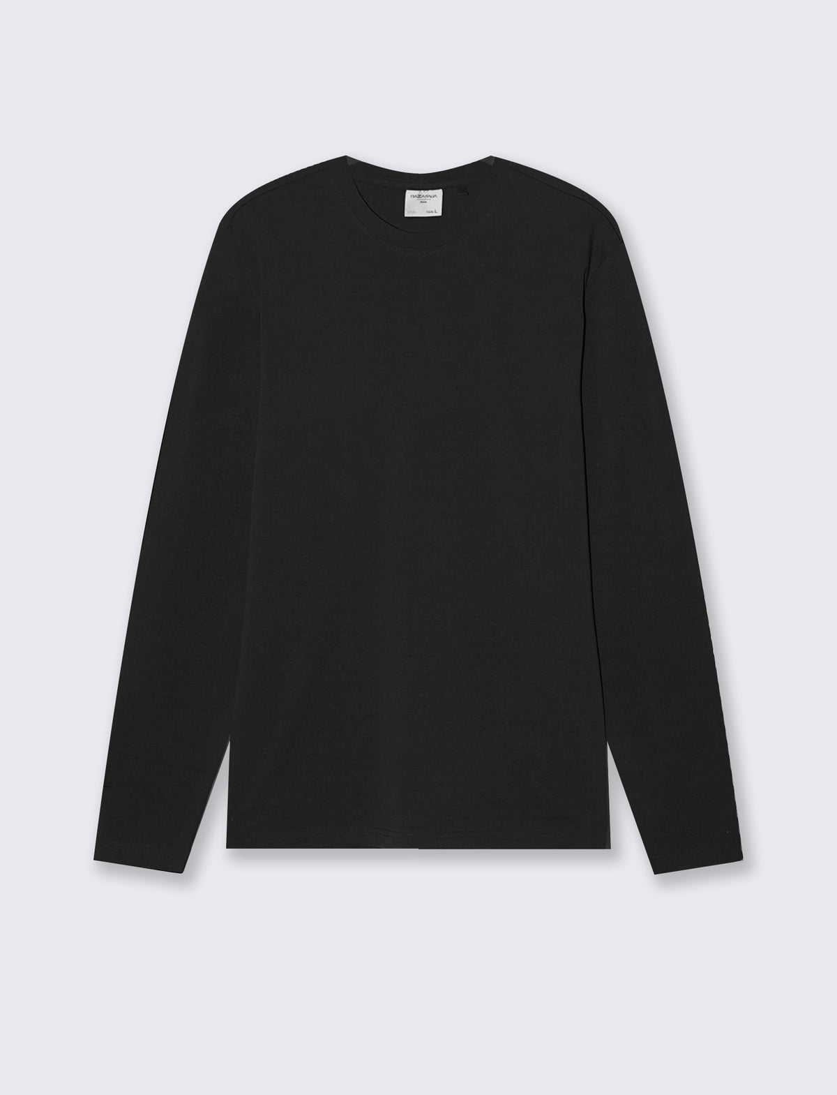 T-SHIRT MANICA LUNGA SLIM FIT - Nero