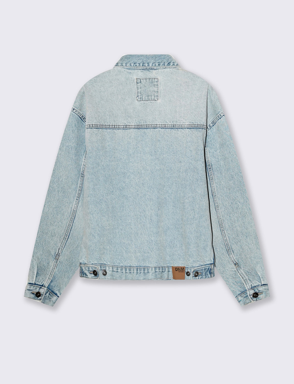 GIUBBOTTO LOOSE FIT IN DENIM - Denim chiaro