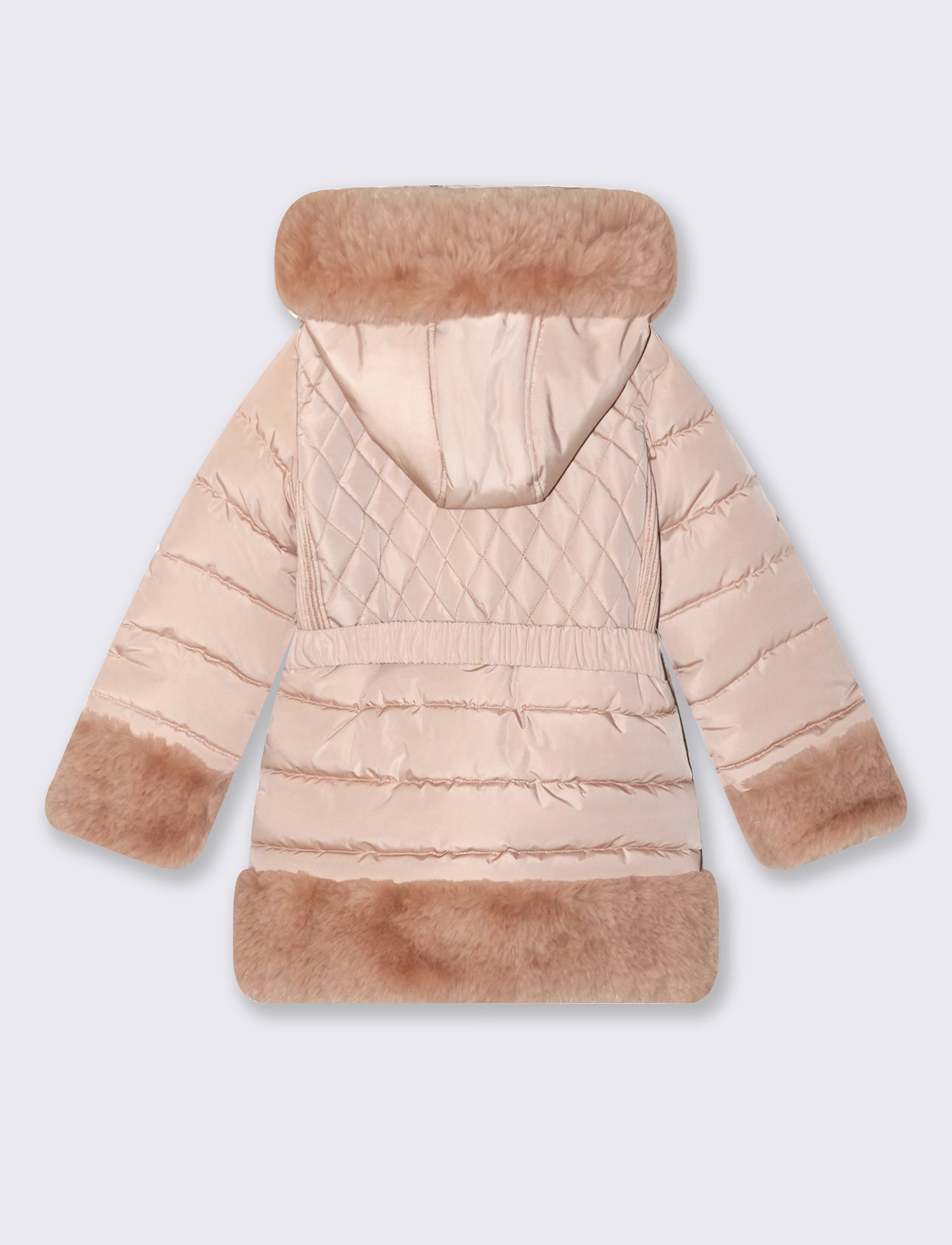 Giaccone lungo imbottito bambina - Beige
