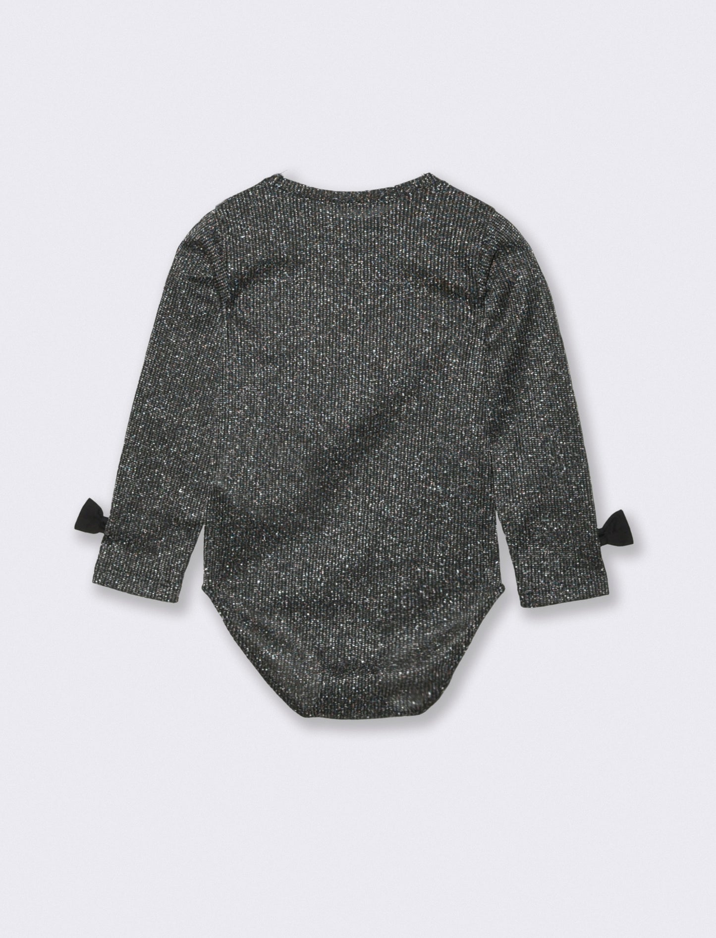 Body tessuto brillante - Nero