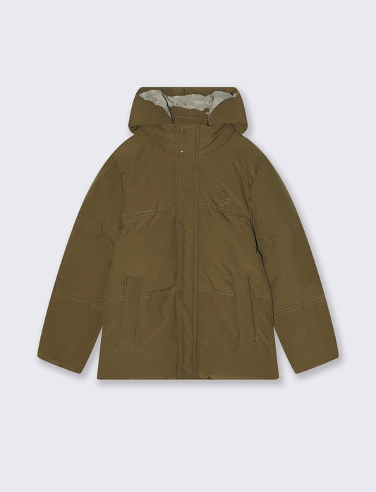 GIUBBOTTO CON CAPPUCCIO - Verde militare