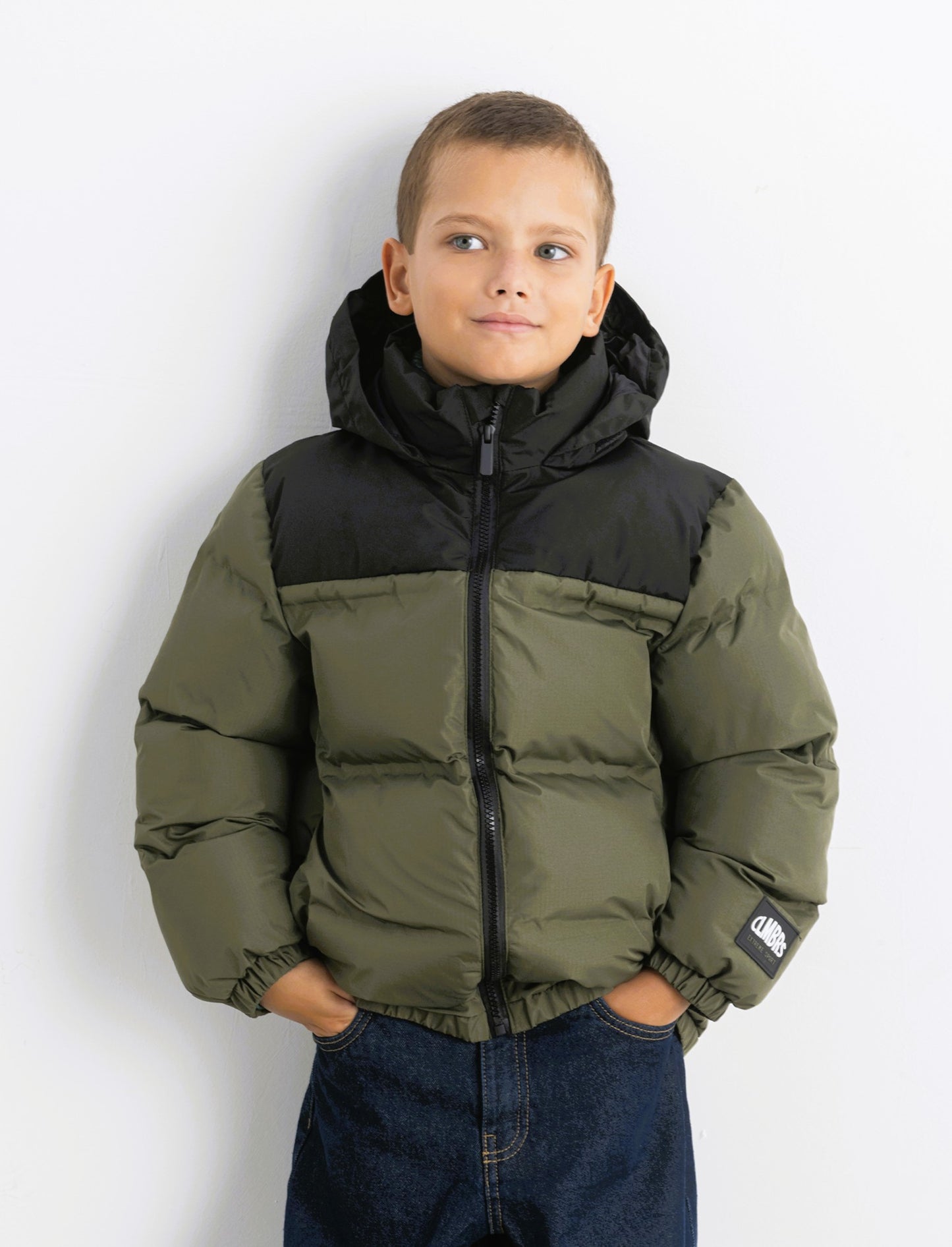 GIUBBOTTO BICOLORE - Verde militare