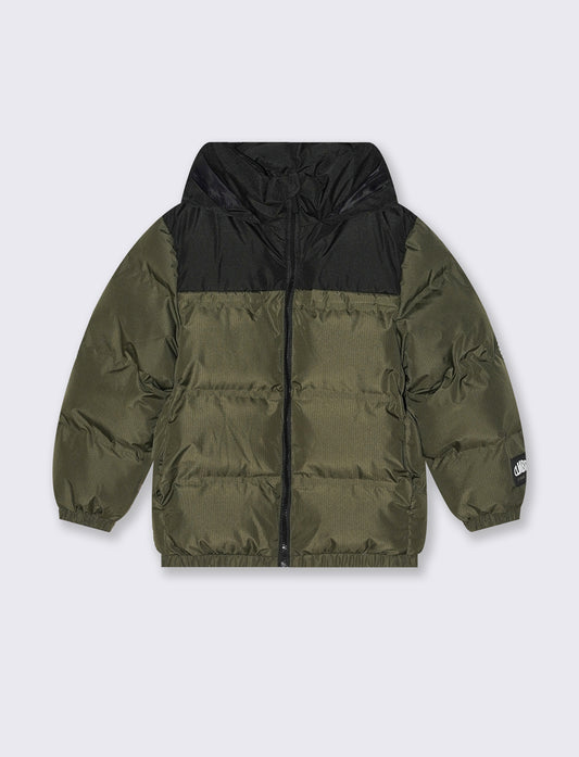 GIUBBOTTO BICOLORE - Verde militare