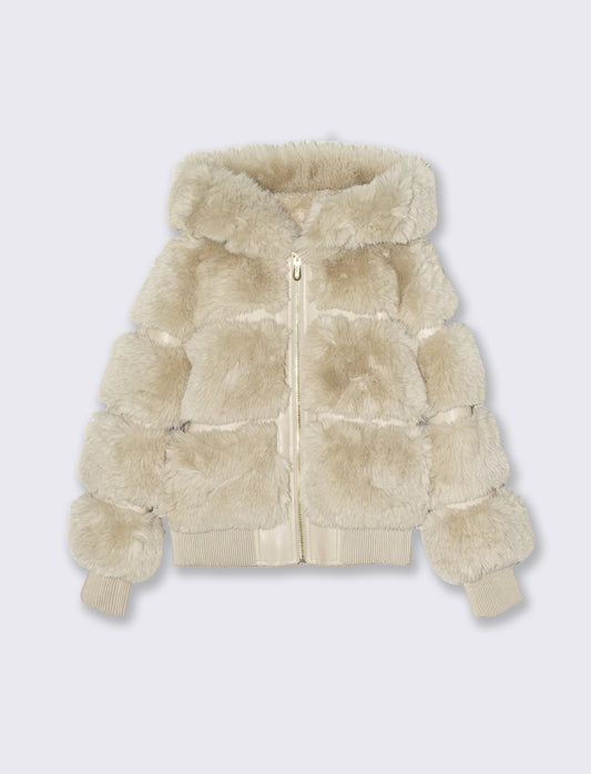 Giubbino con pelliccia - Beige