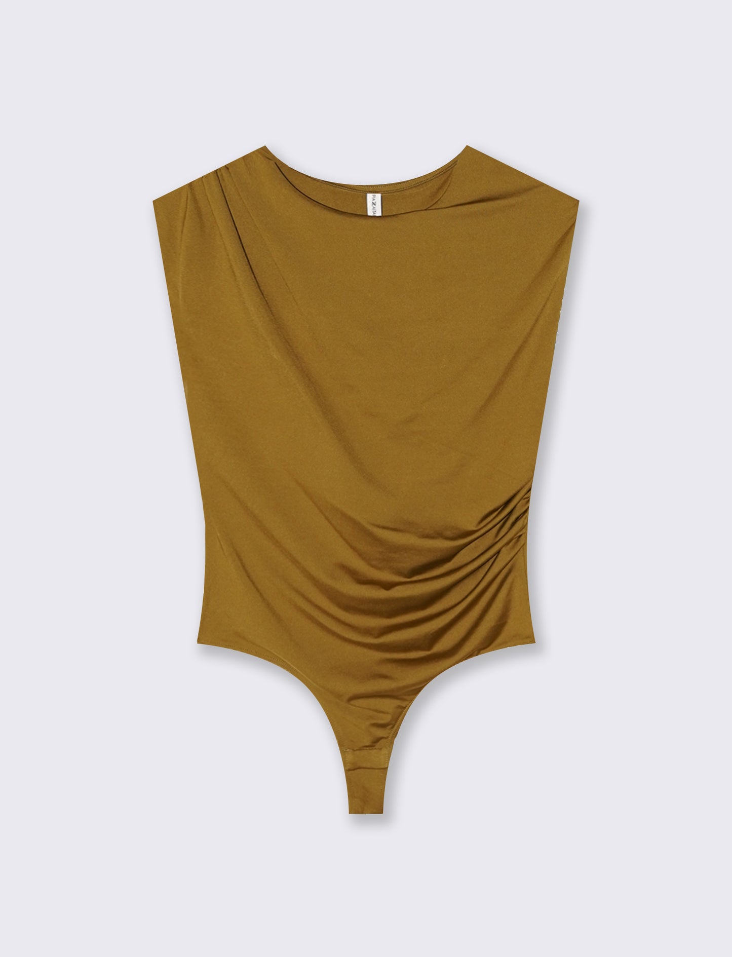Body with ruching on hips and shoulders - Green